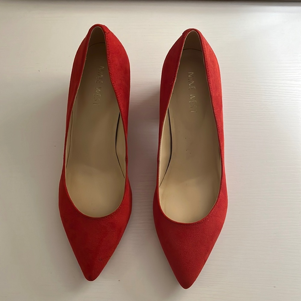 Red Salmon Colored Heels